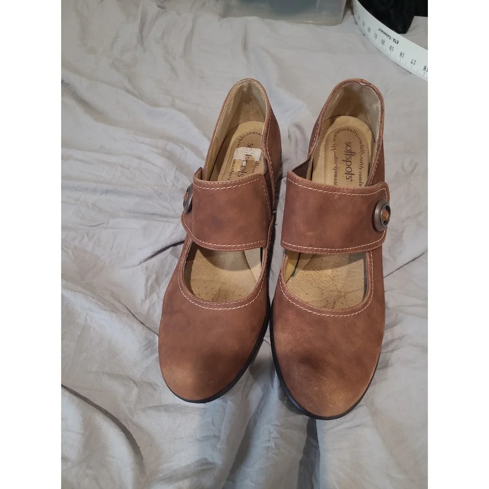 Softspots Women's SZ 11M Brown Suede 3